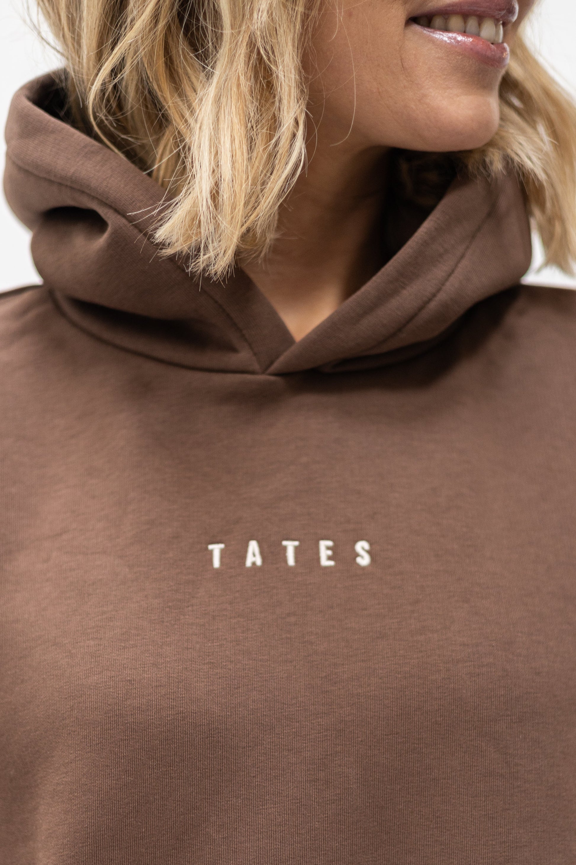 Original Regular Waistband Hoodie  "Stay kind" – Chocolate