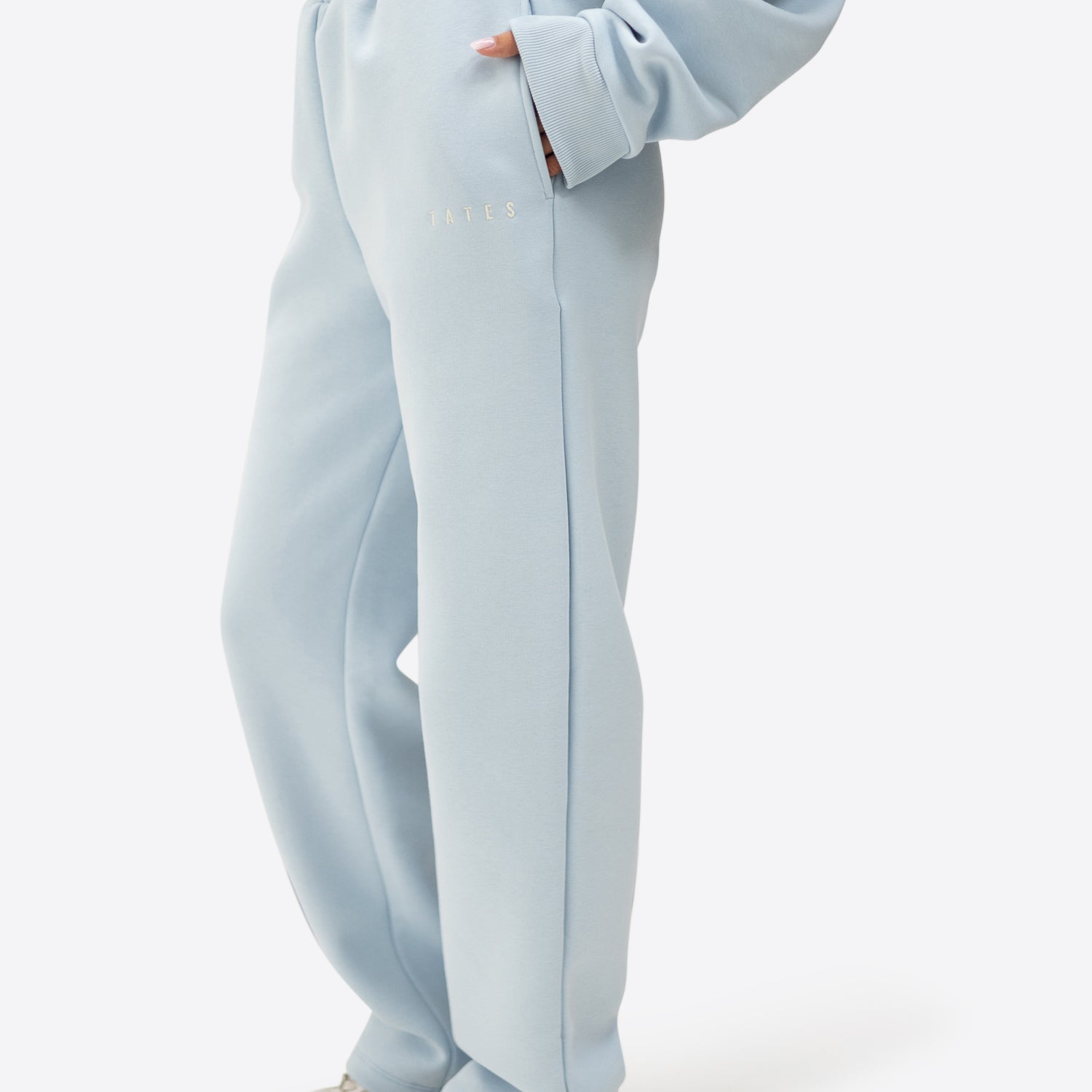 Jogginghose wide leg – Hellblau