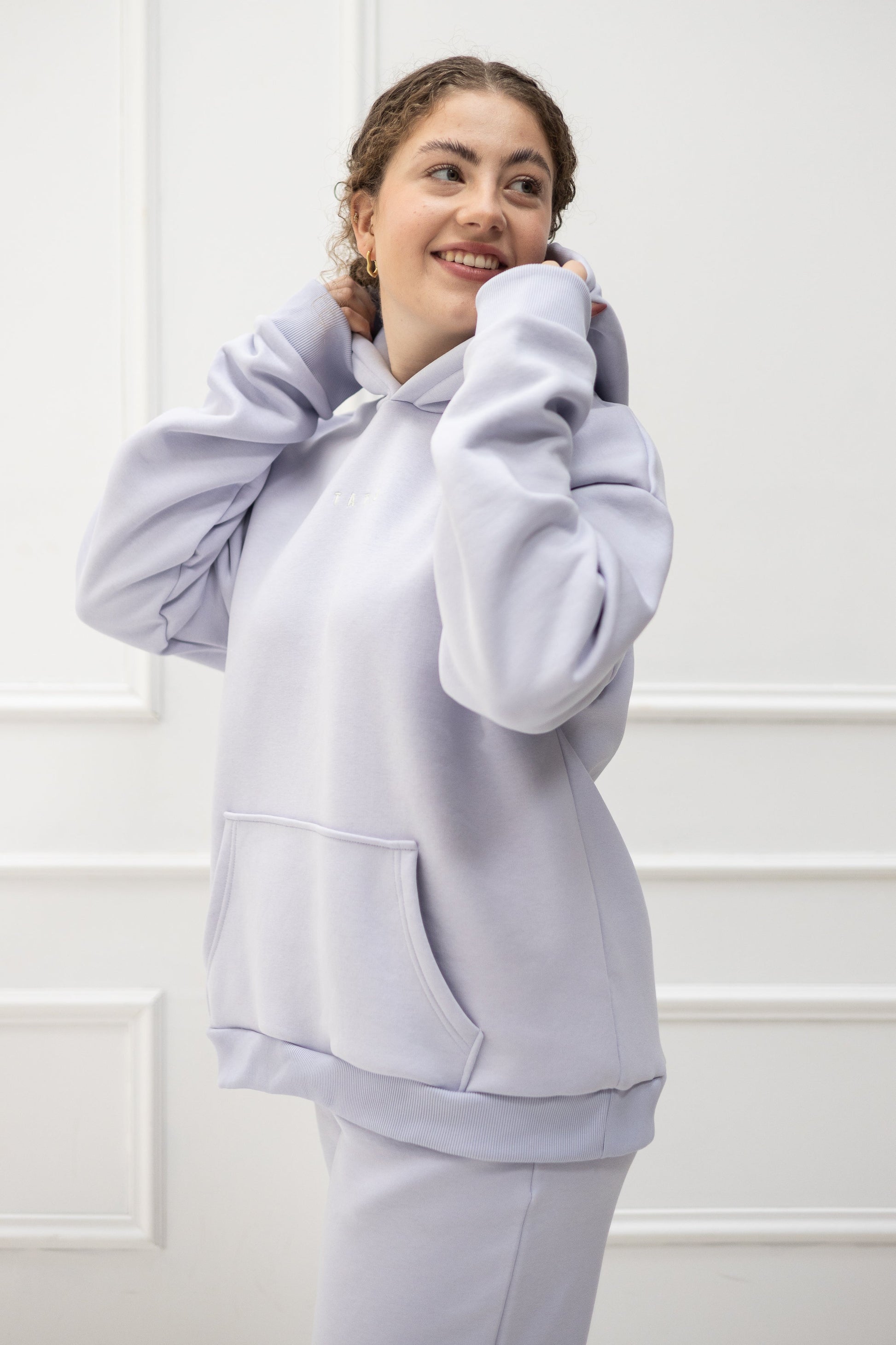 Original Wide Waistband Hoodie – Flieder