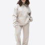 Wide Waistband Hoodie – Beige