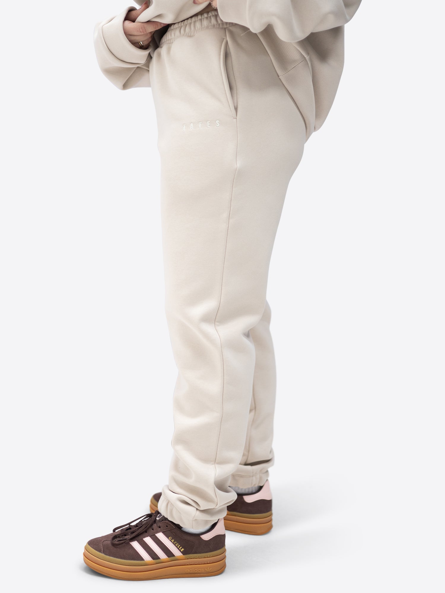 Jogginghose tight leg – Beige