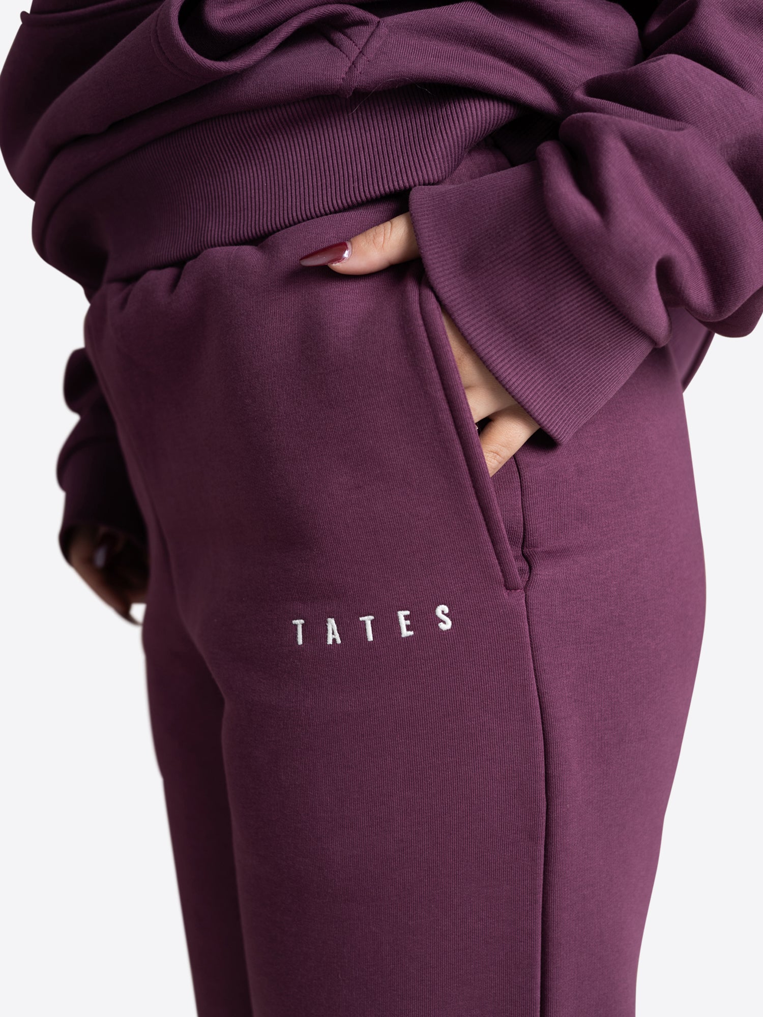 Jogginghose tight leg – Aubergine