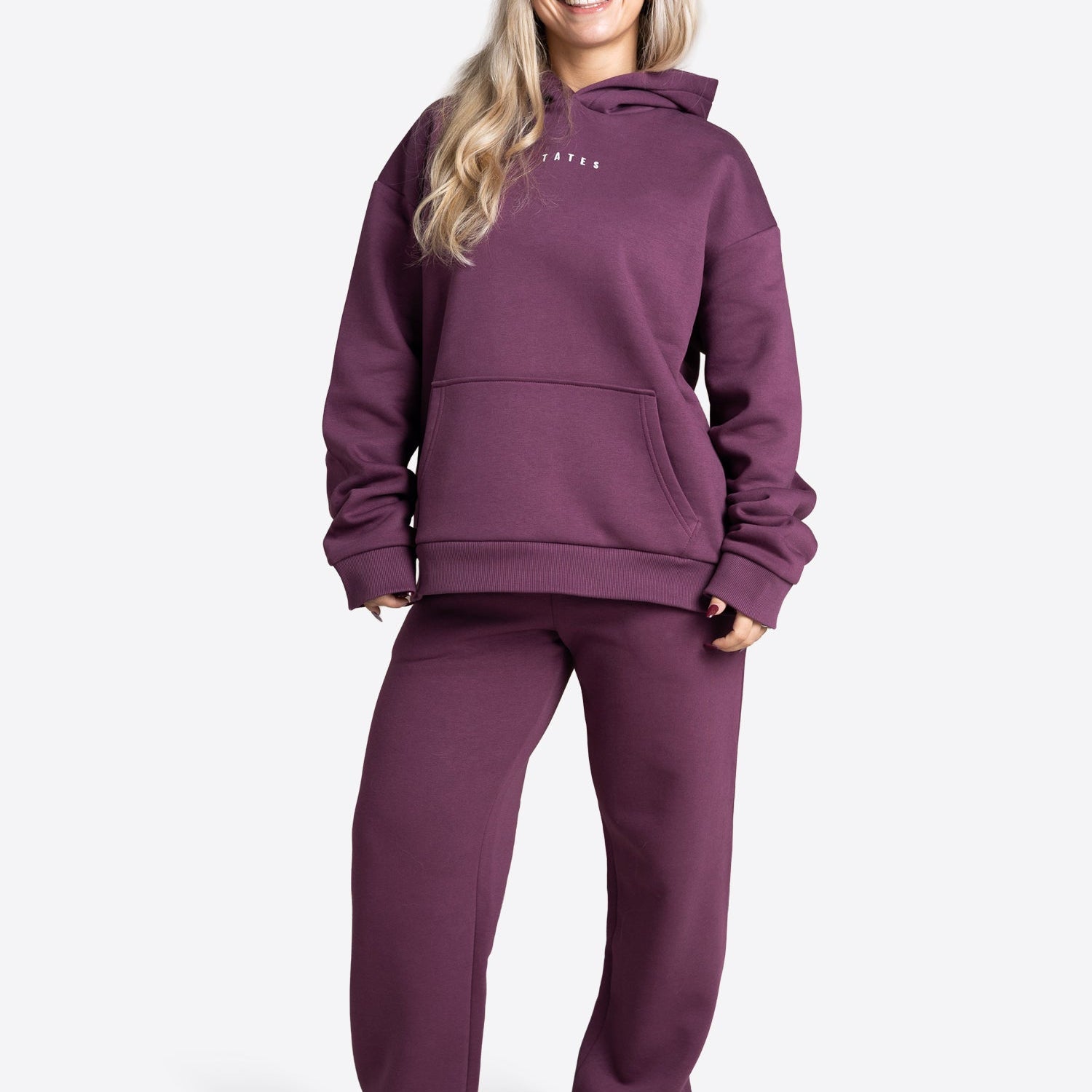 Original Wide Waistband Hoodie – Aubergine