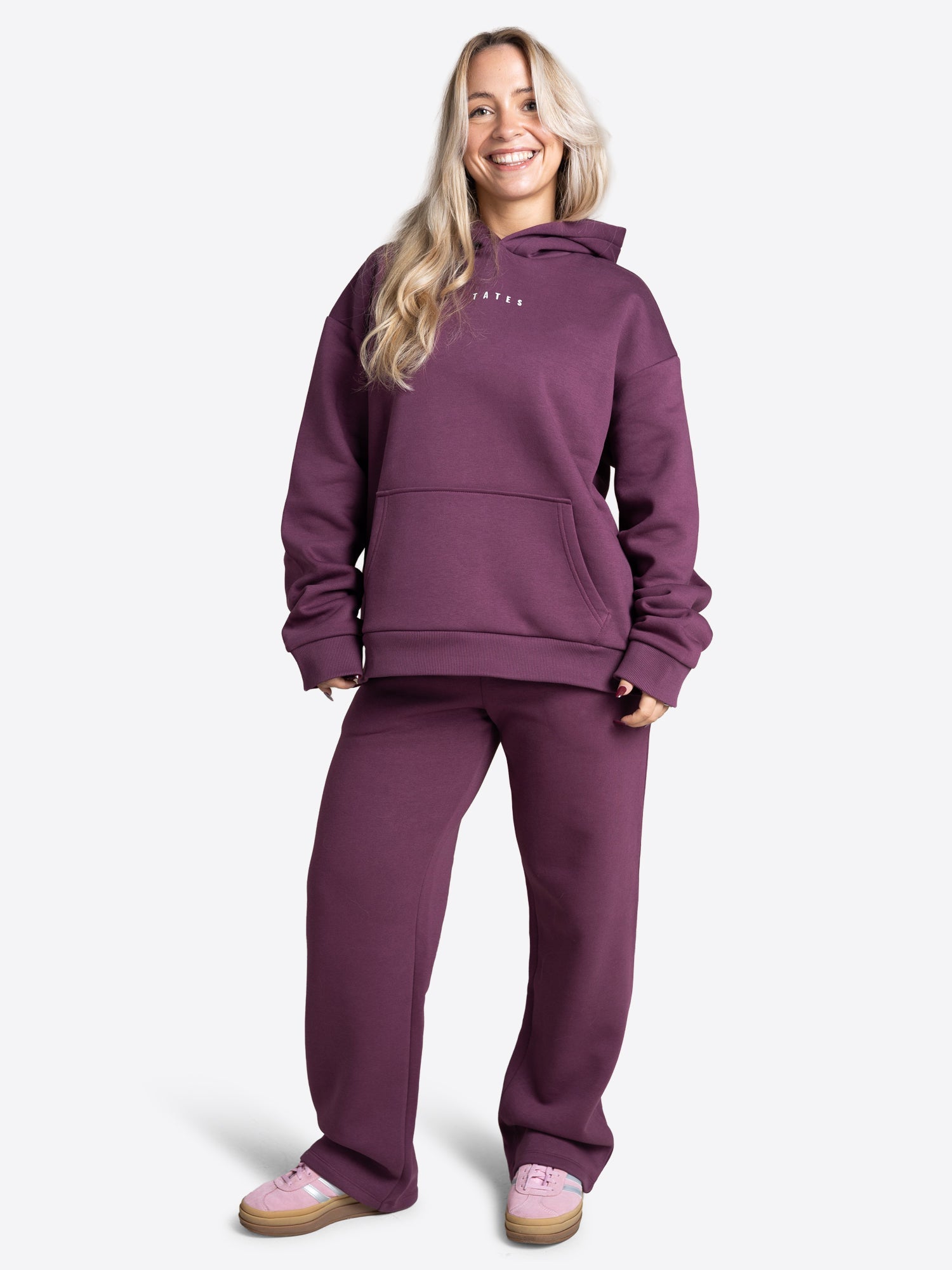 Original Wide Waistband Hoodie – Aubergine