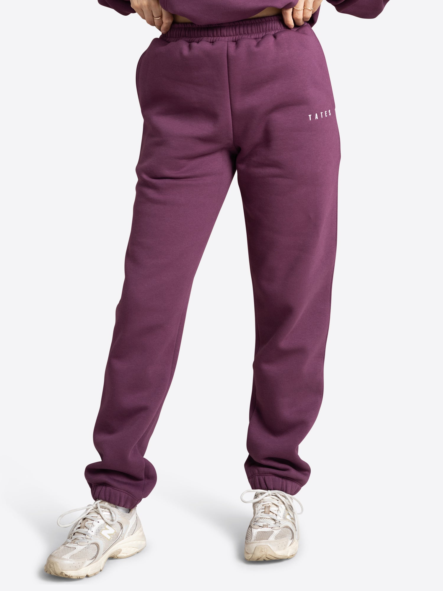 Jogginghose tight leg – Aubergine