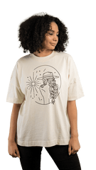 T-Shirt (Oversized) mit "Free spirit" Motiv