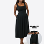 Midi Skort Kleid Anny - Schwarz