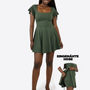 Short Skort Kleid Ivy - Olive