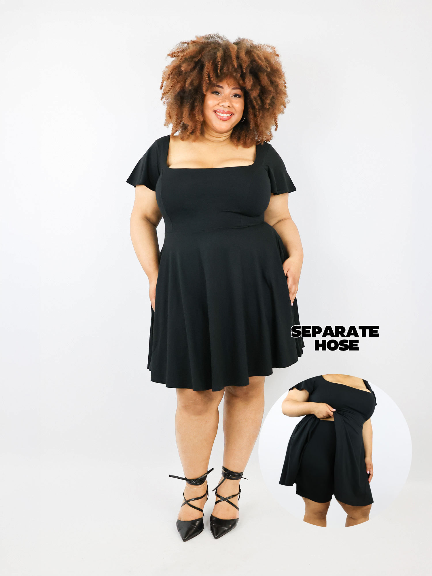 Classic Skort Kleid Ivy - Schwarz