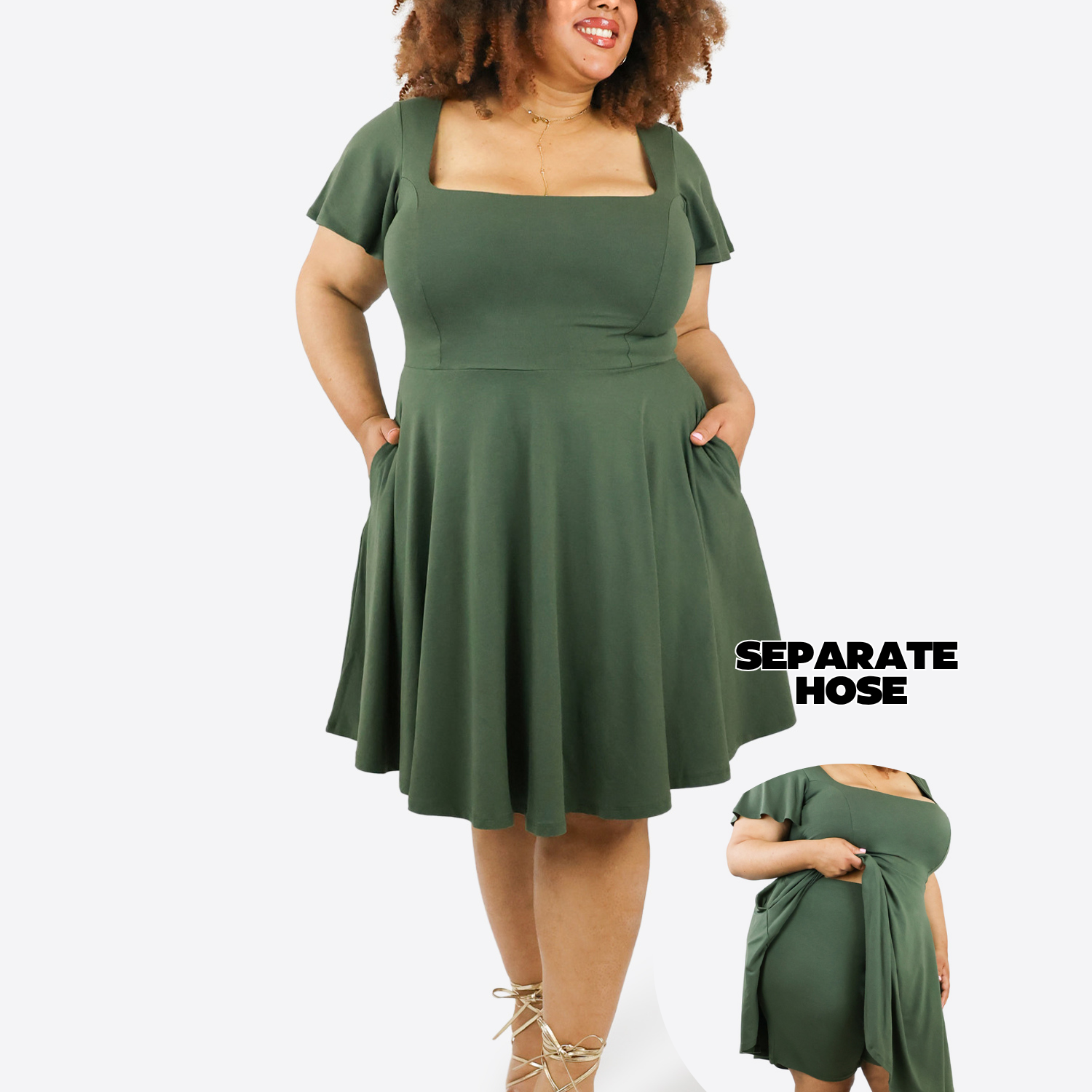 Classic Skort Kleid Ivy - Olive