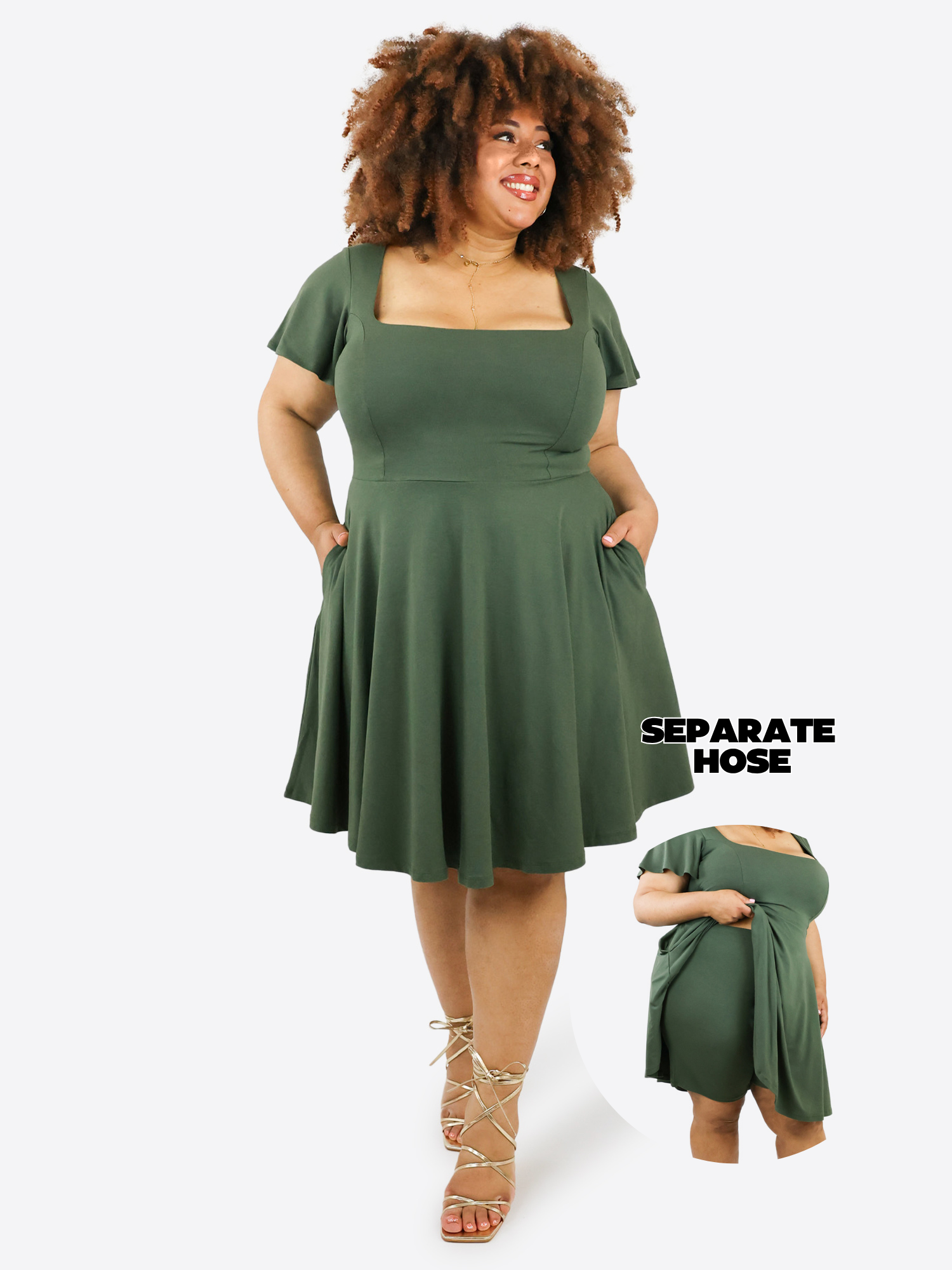 Classic Skort Kleid Ivy - Olive