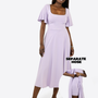 Midi Skort Kleid Mara - Flieder