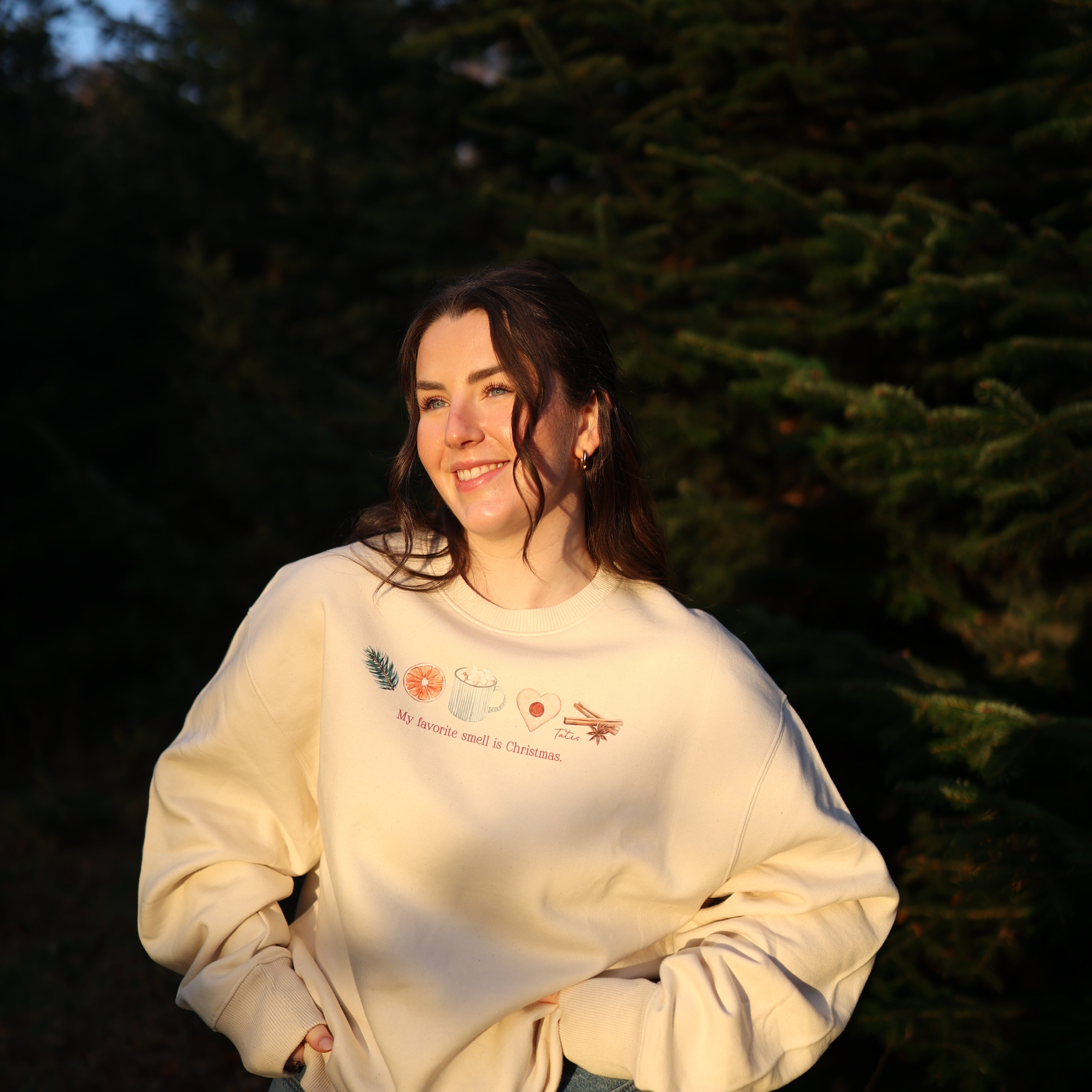 Sweater (Oversized) mit "American Christmas" Motiv