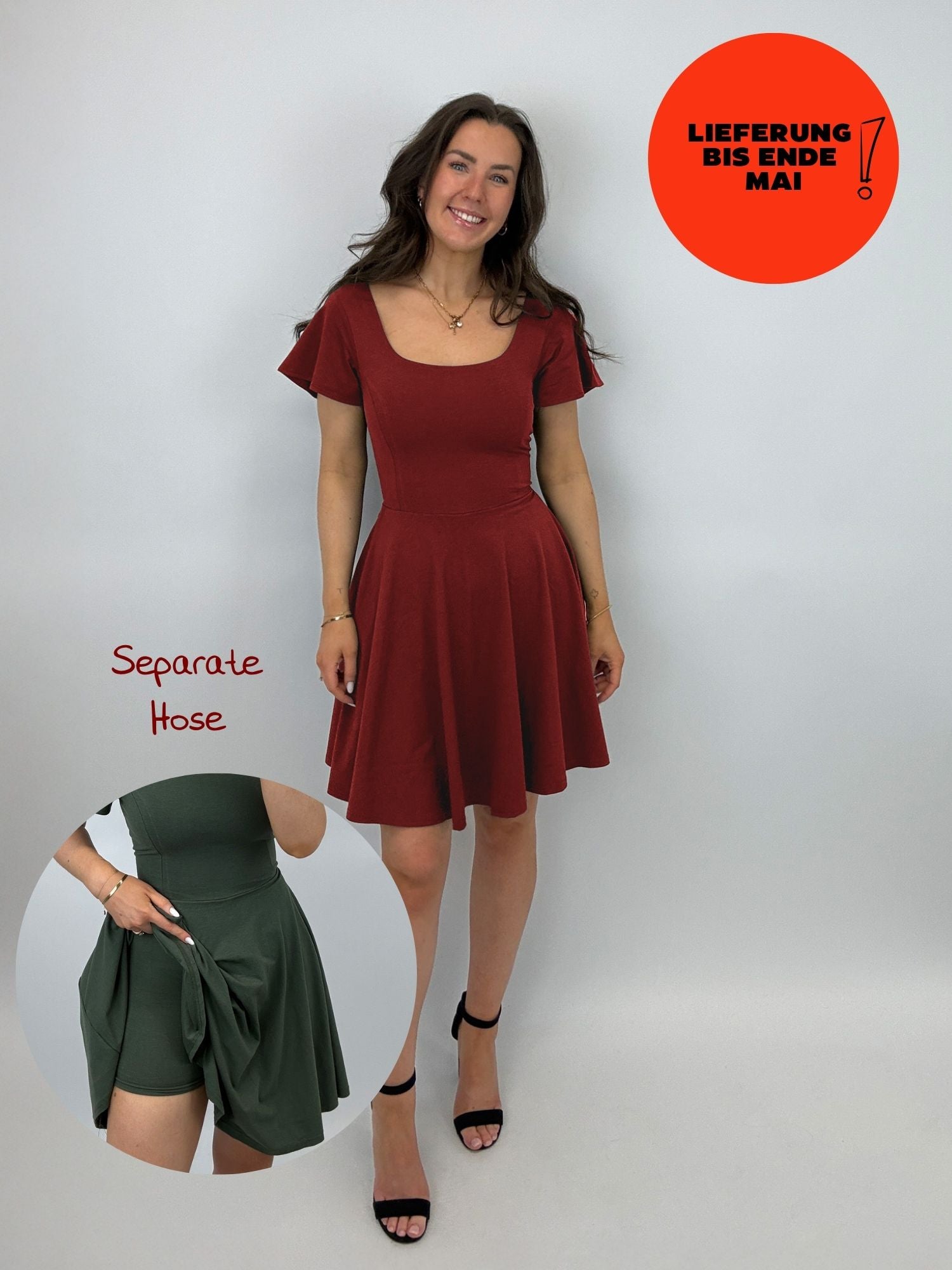 Classic Skort Kleid Ivy - Bordeaux
