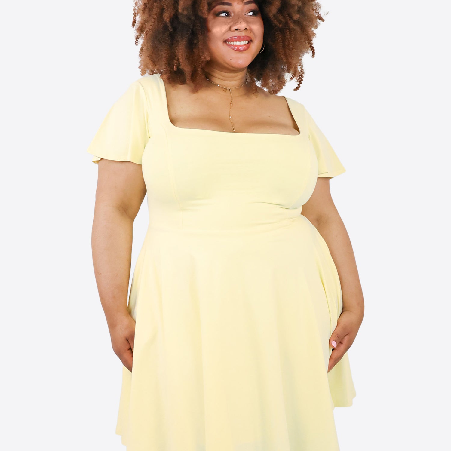 Classic Skort Kleid Ivy - Pastellgelb