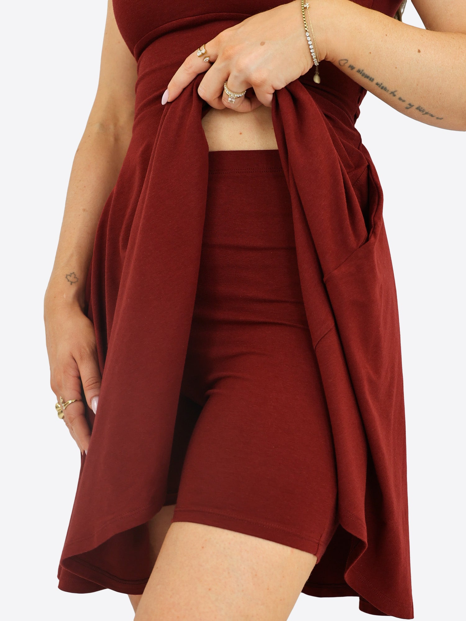 Classic Skort Kleid Linh - Bordeaux