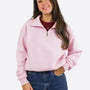 Verstellbarer Half Zip Sweater – Rosa