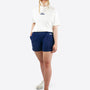 Light Jogginghose kurz mit Biese – Navy
