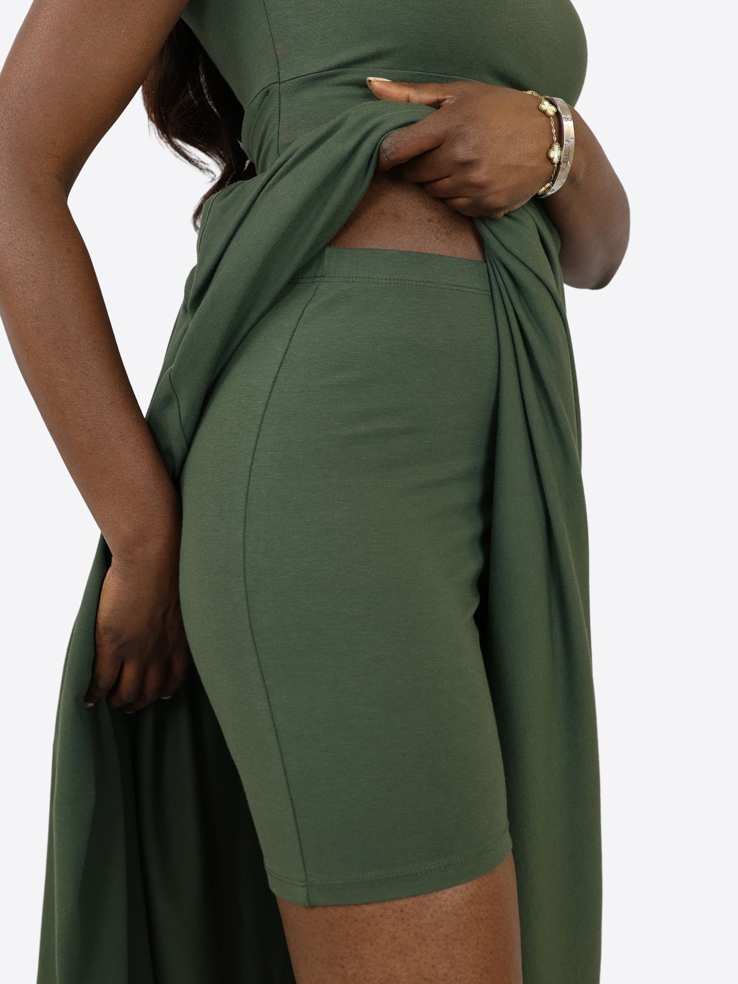 Midi Skort Kleid Anny - Olive