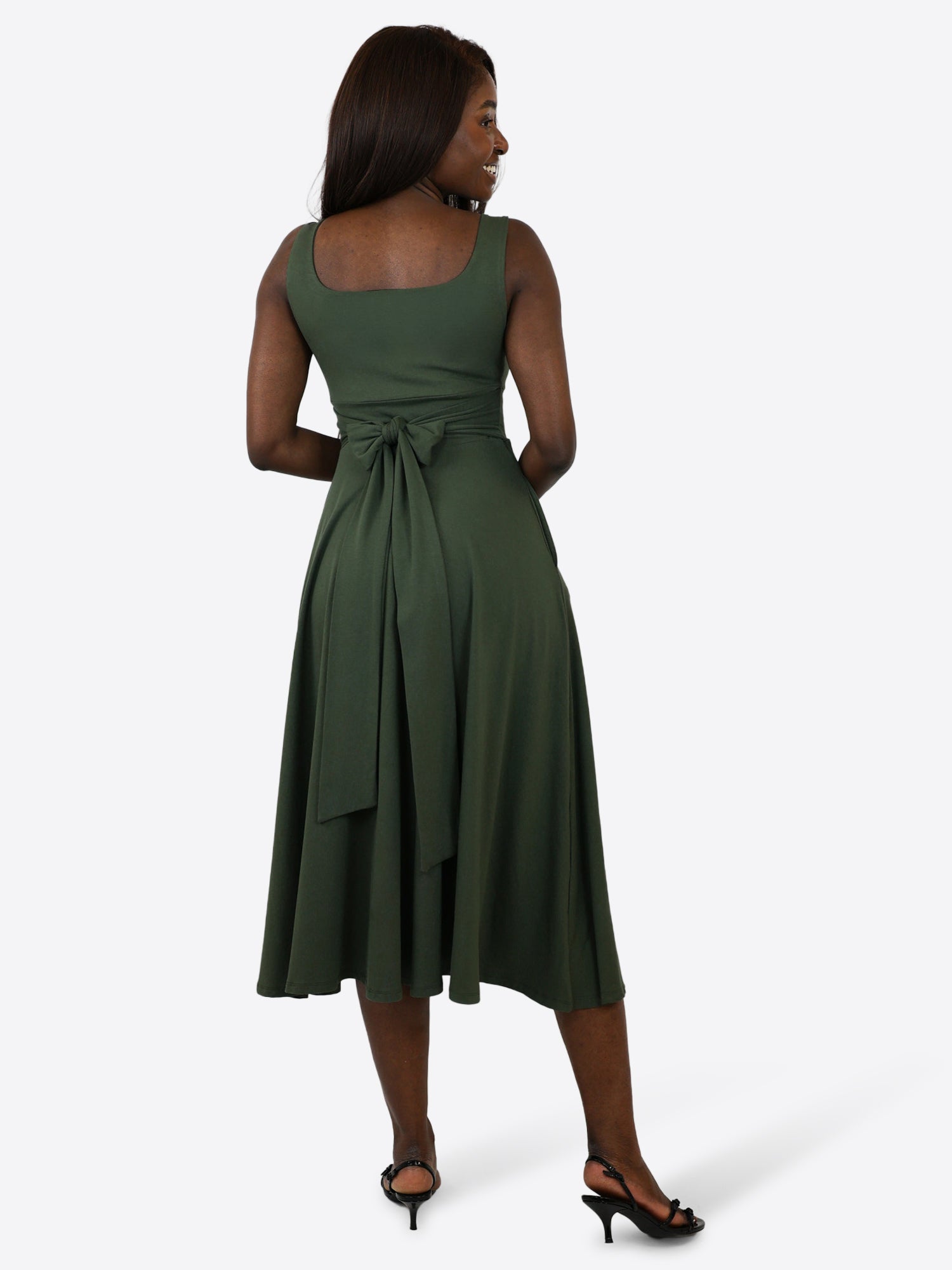 Midi Skort Kleid Anny - Olive