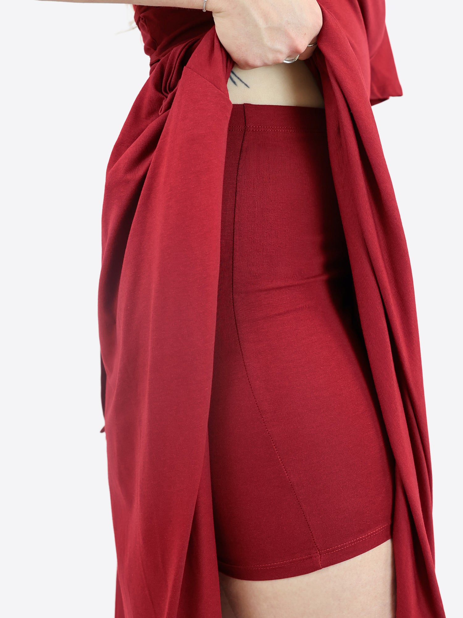 Midi Skort Kleid Mara - Cranberry