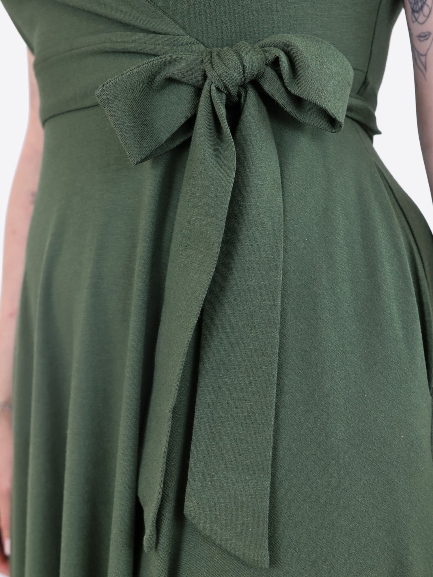 Midi Wickelkleid Carina - Olive