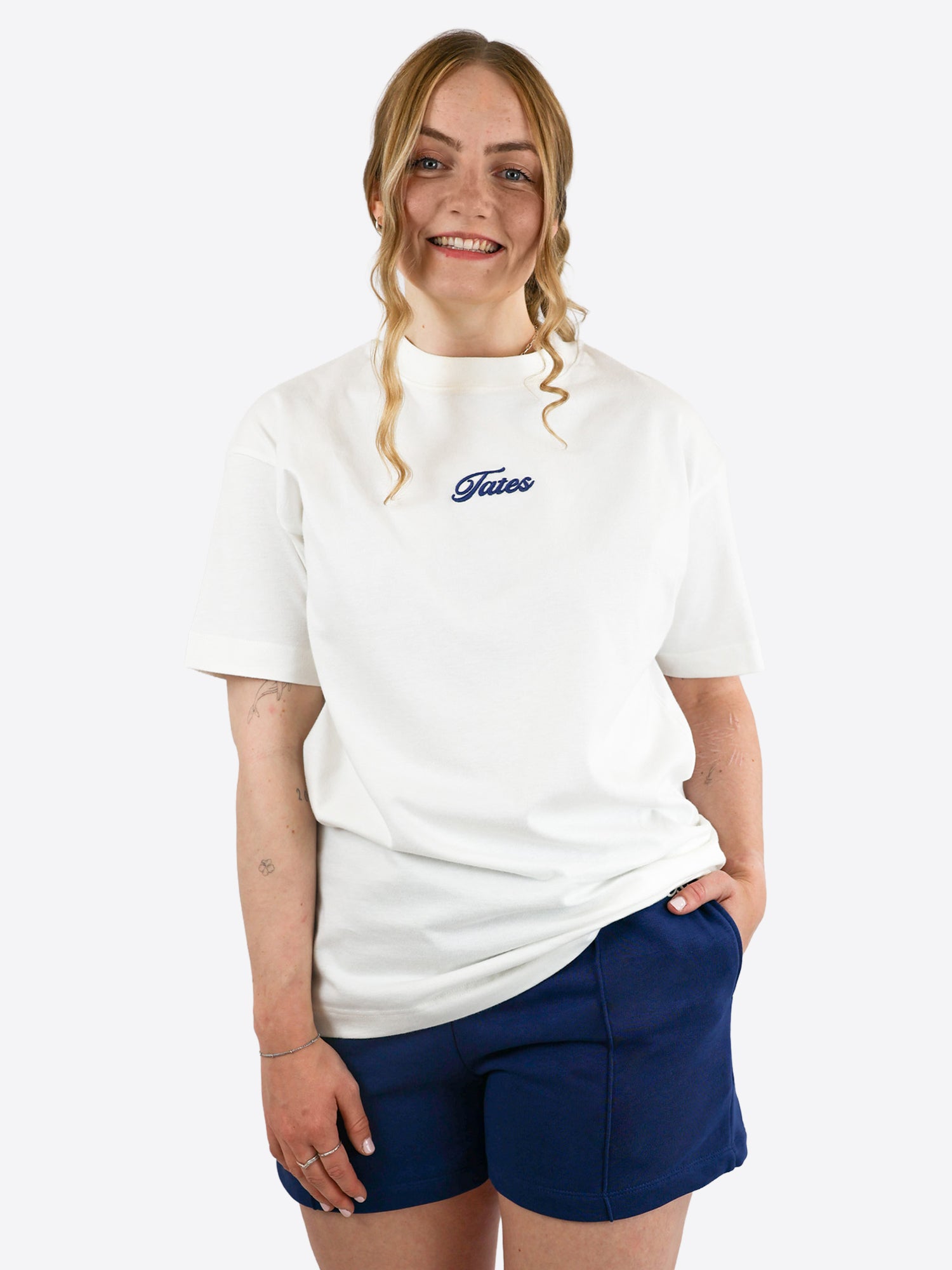 Oversized T-Shirt 2.0 – Off white mit Stick