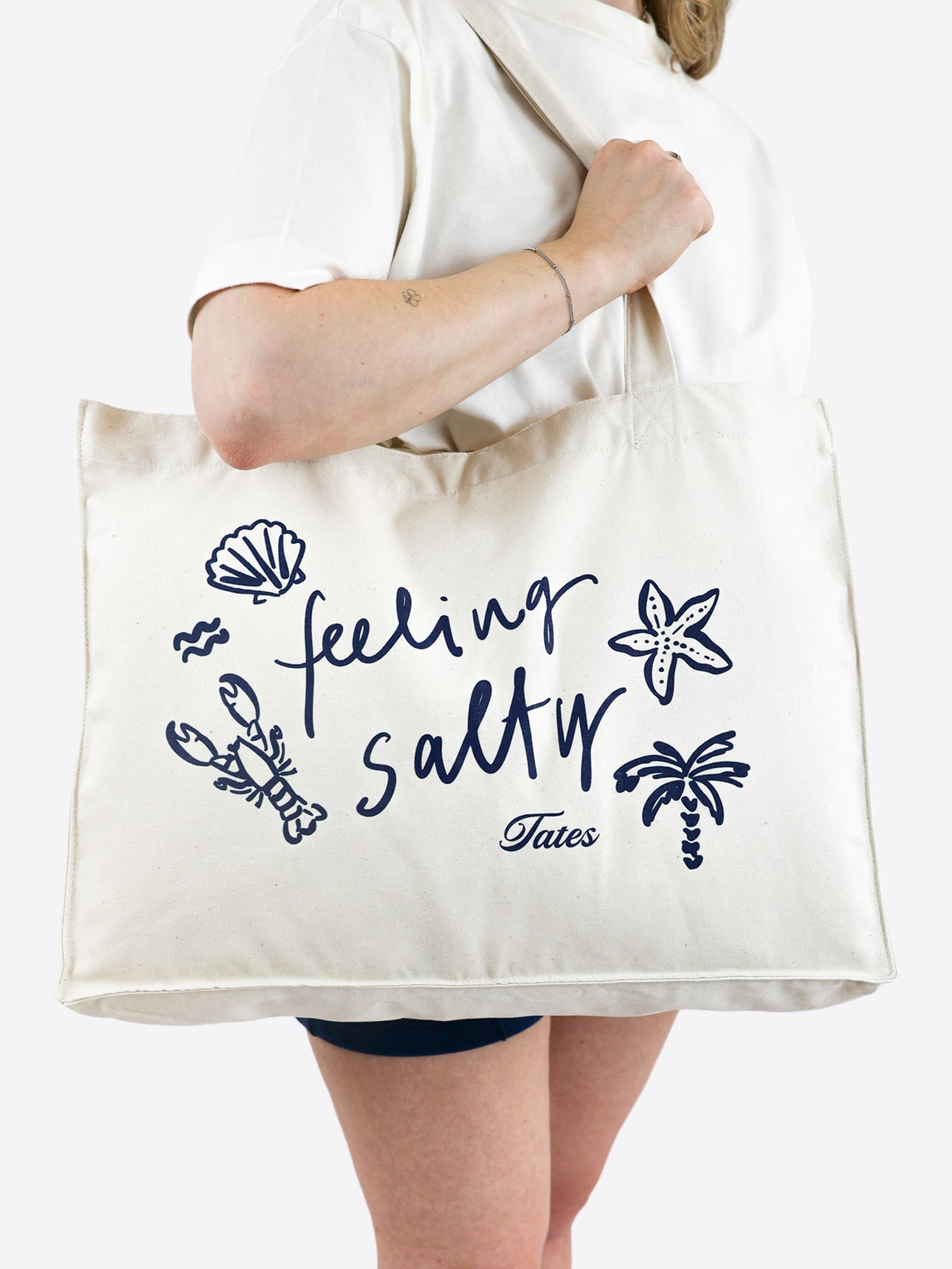 Shopping Bag "Feeling Salty" - Natural Raw