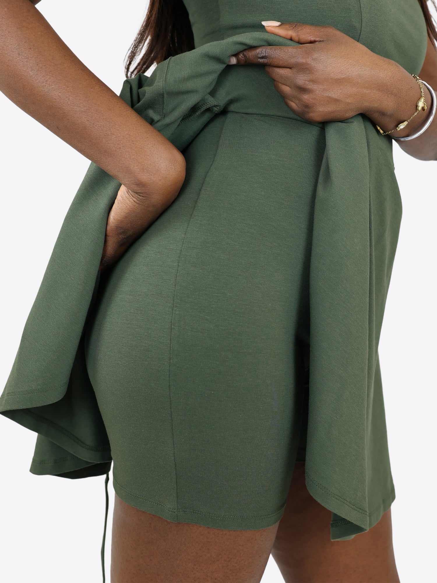 Short Skort Kleid Ivy - Olive