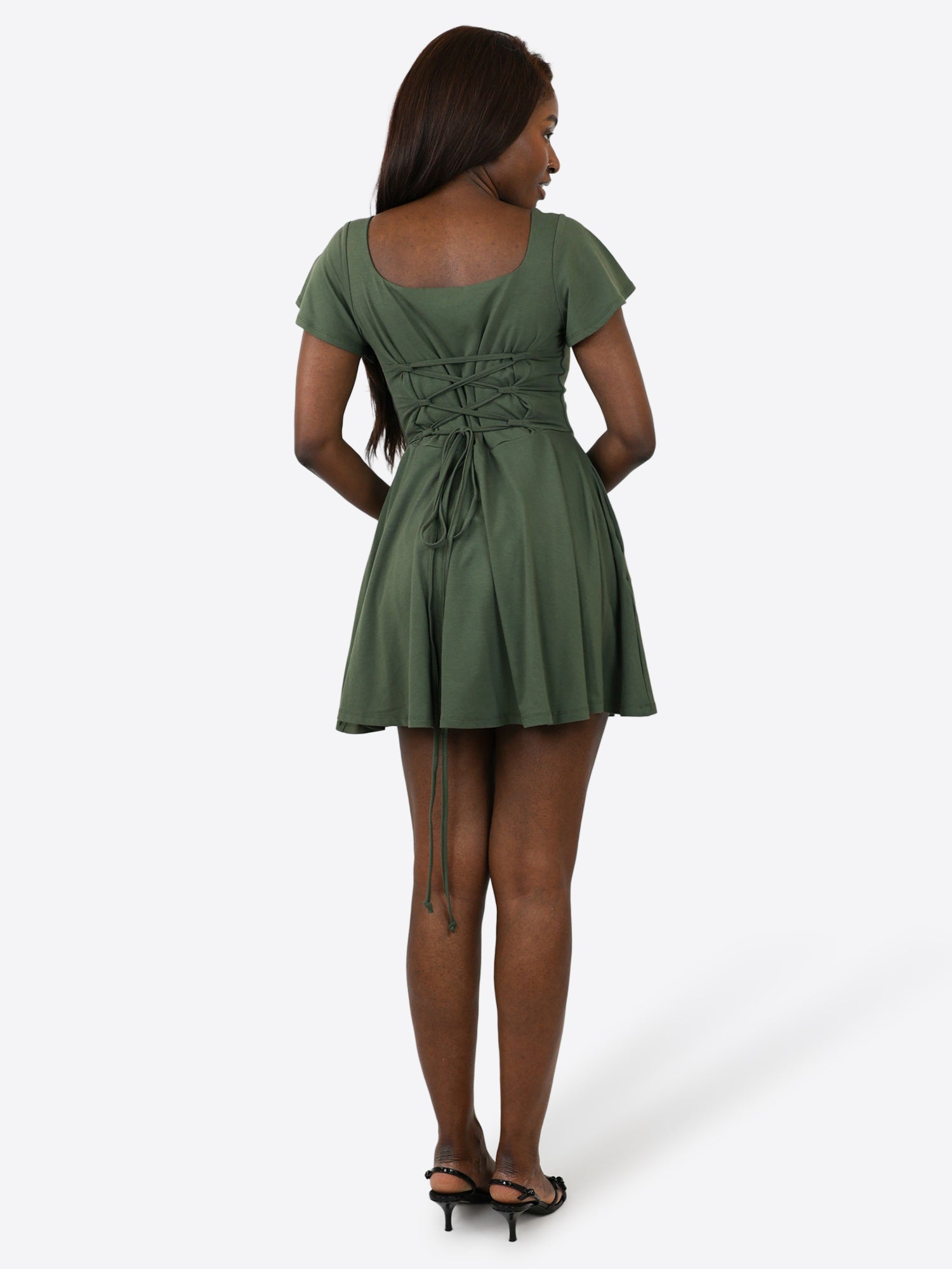 Short Skort Kleid Ivy - Olive