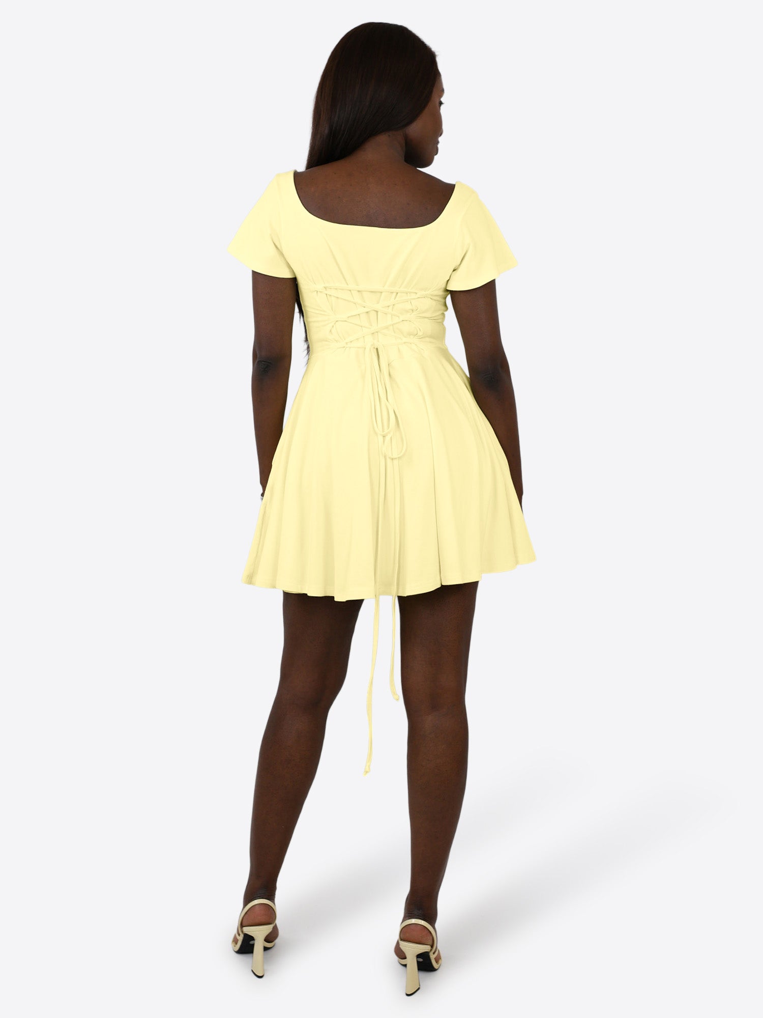 Short Skort Kleid Ivy - Pastellgelb