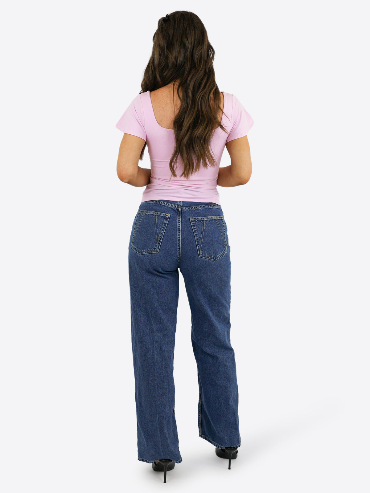 T-Shirt mit Flügelärmeln - Rosa