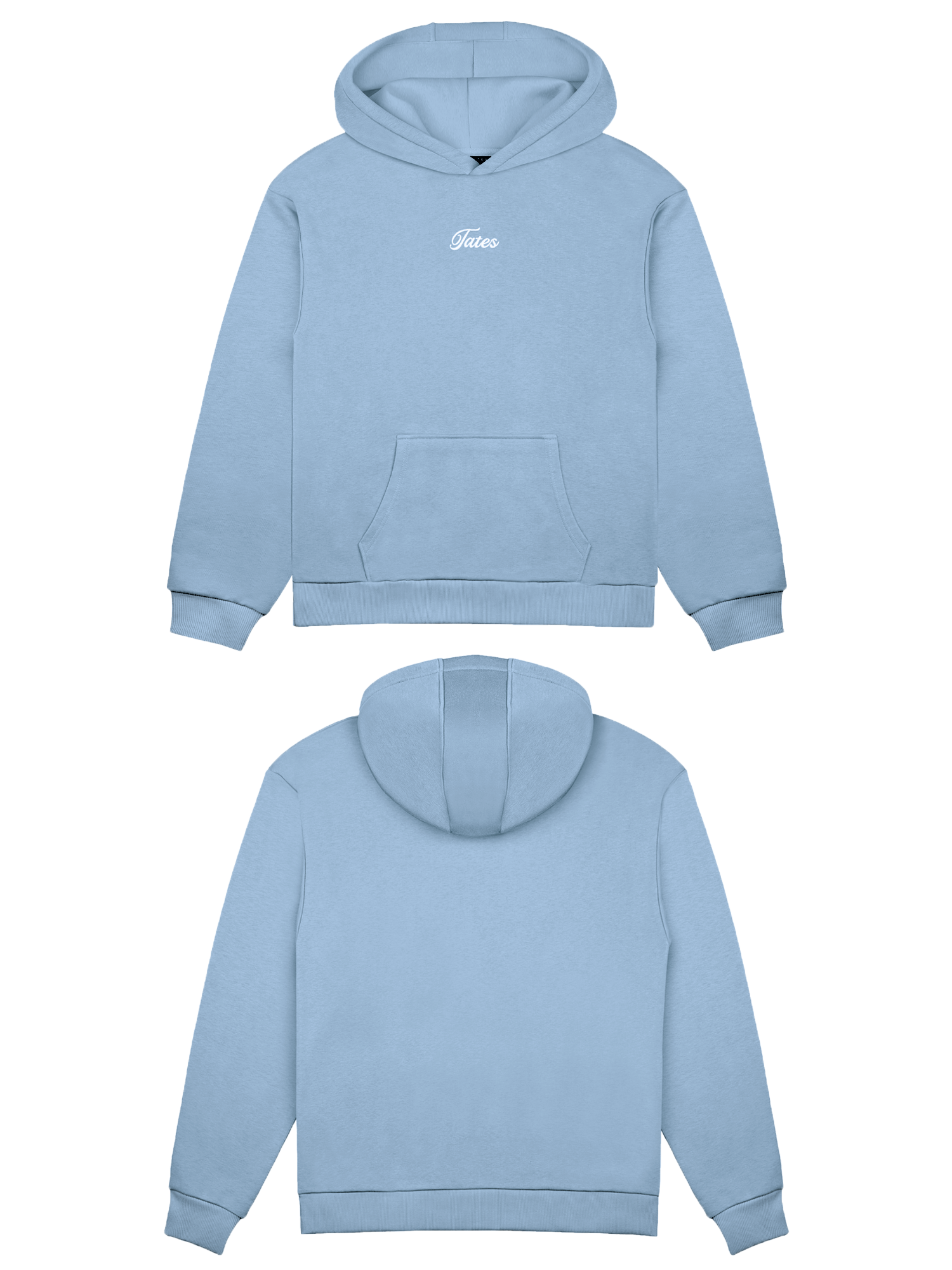 Basic (Build your own) Original Light Wide Waistband Hoodie – Dusty Blue