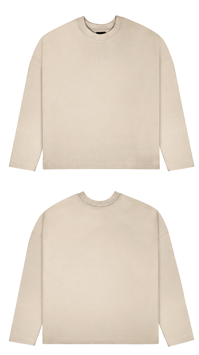 Basic (Build your own) Longsleeve (Oversized) – Beige