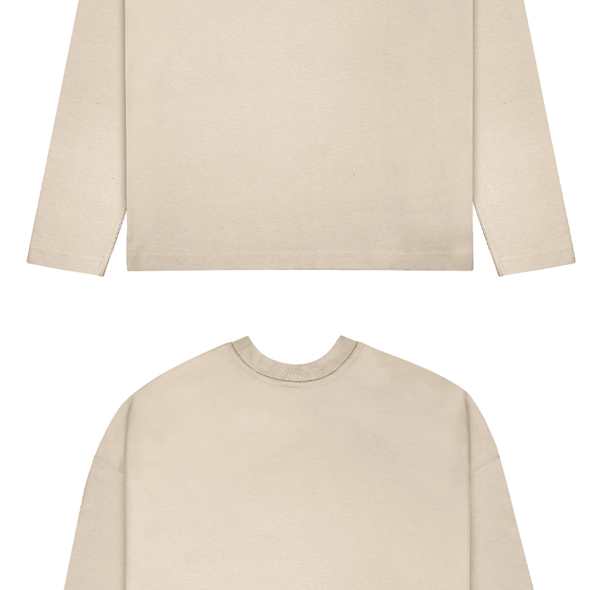 Basic (Build your own) Longsleeve (Oversized) – Beige