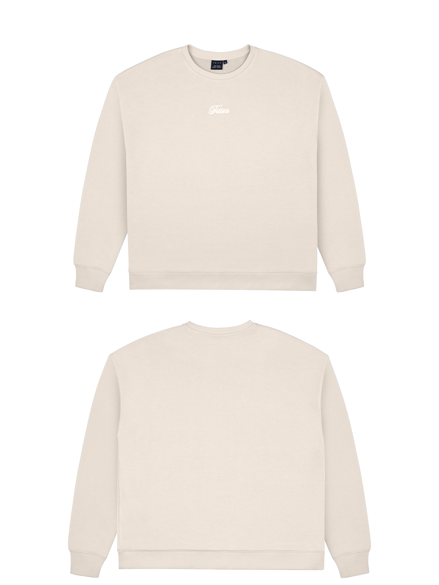 Basic (Build your own) Original Light Wide Waistband Sweater – Beige