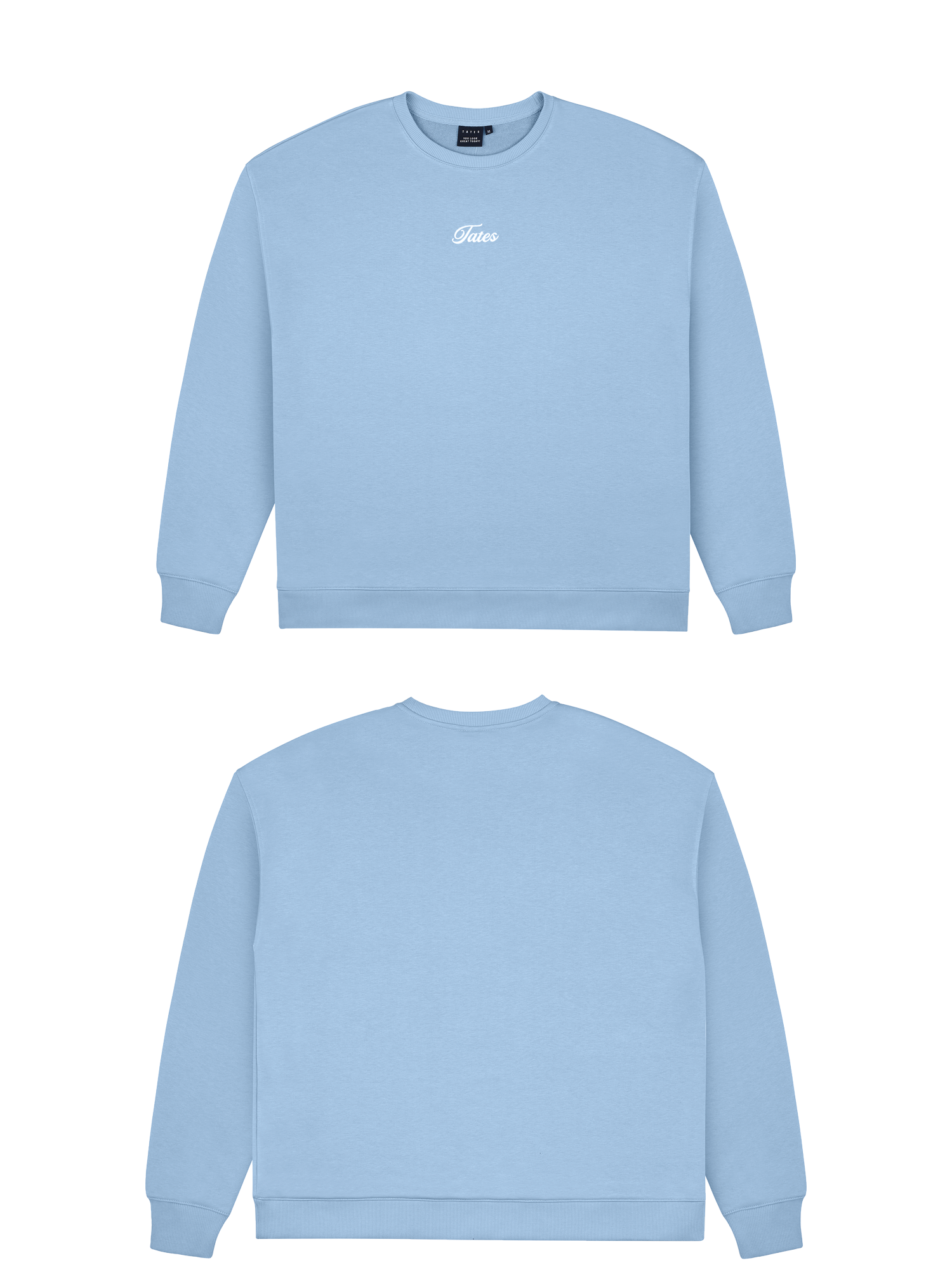 Basic (Build your own) Original Light Wide Waistband Sweater – Dusty Blue