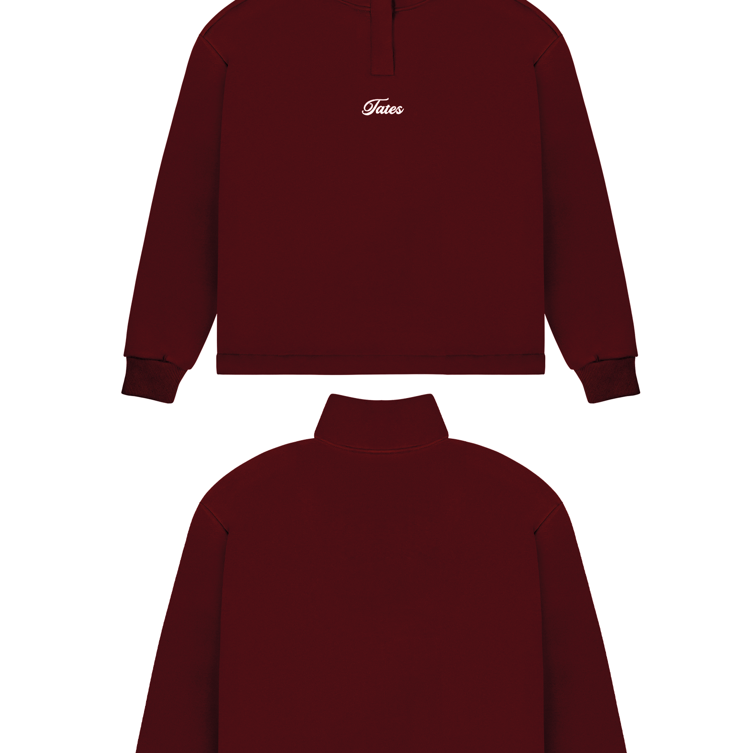 Basic (Build your own) Verstellbarer Original Crop Sweater – Cranberry