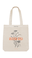 Tote bag mit "Bloom wild" Motiv