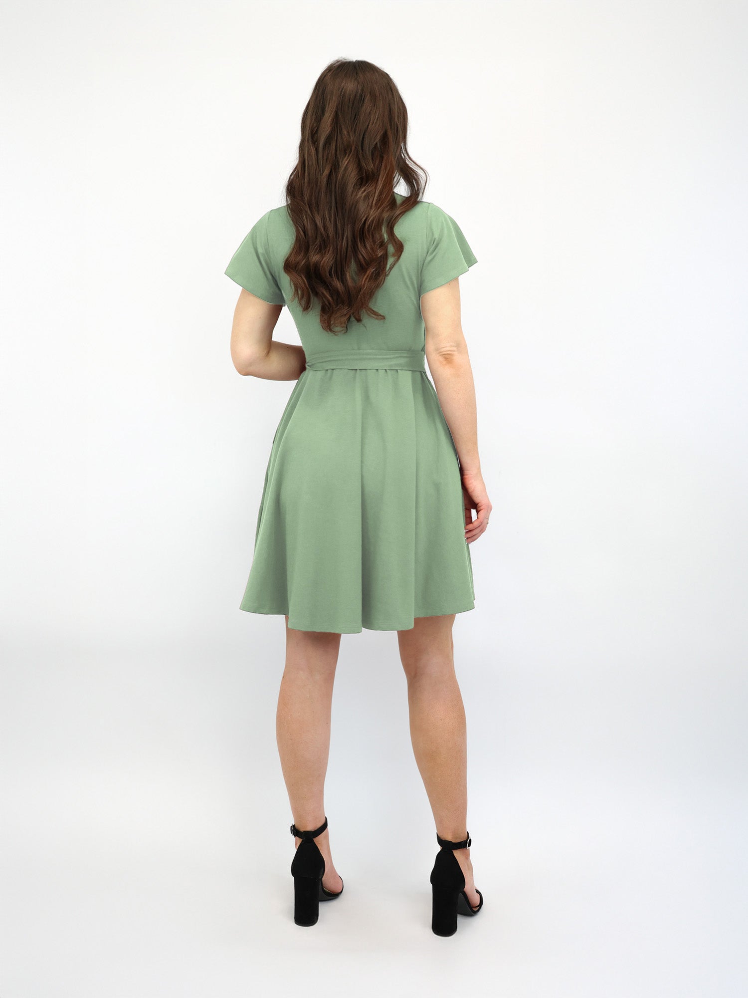 Classic Wickelkleid Carina - Aloe
