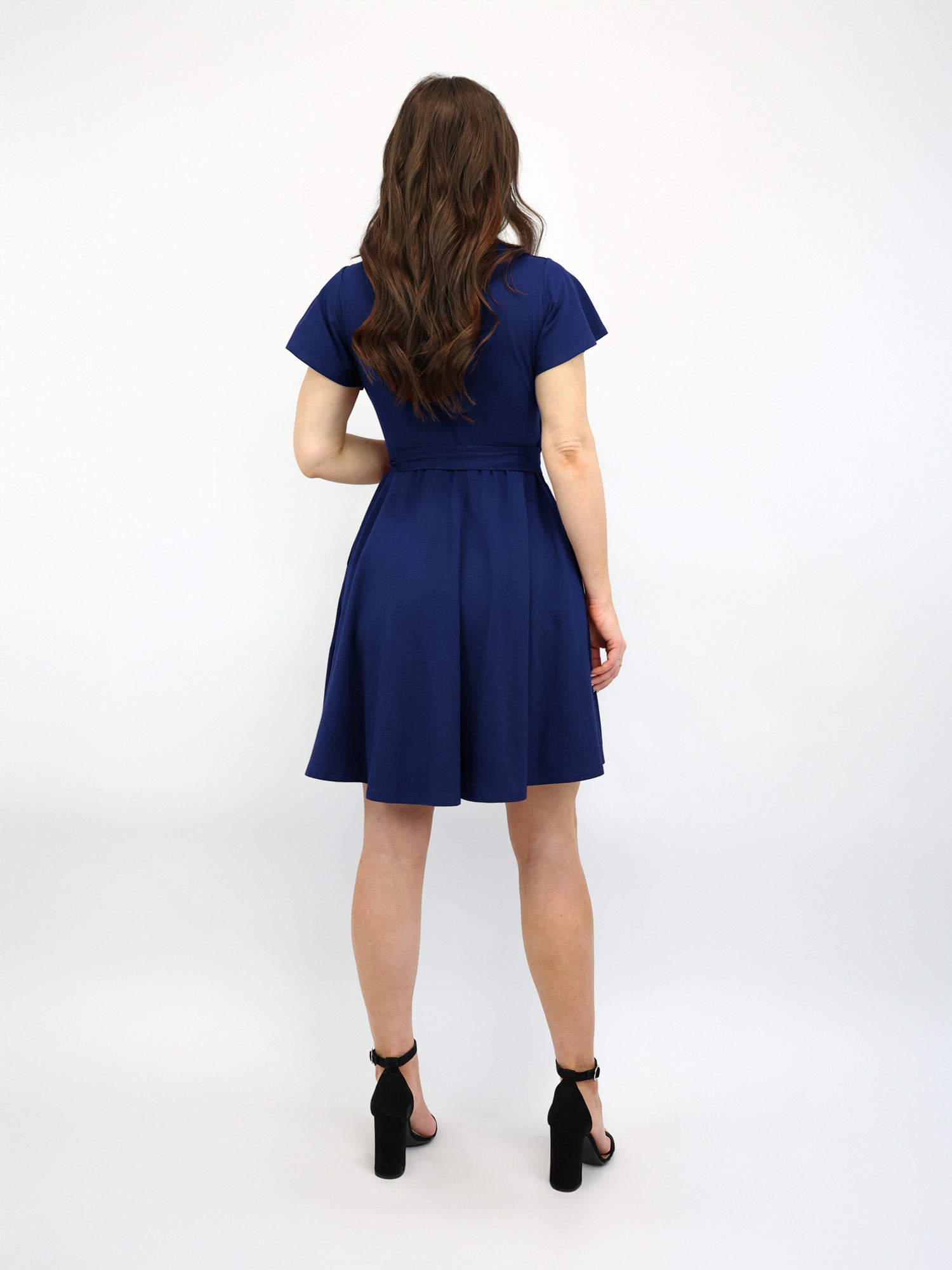 Classic Wickelkleid Carina - Midnight Blue