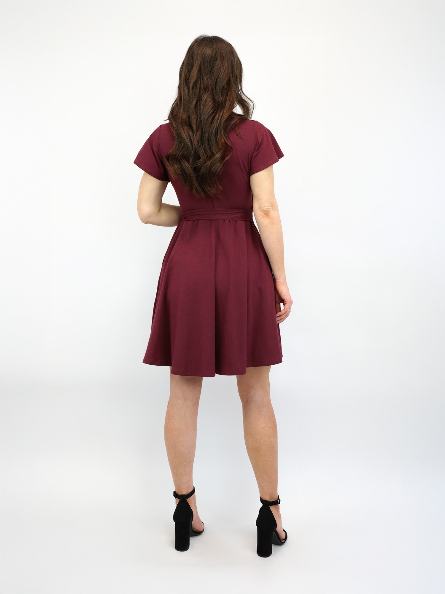 Classic Wickelkleid Carina - Plum