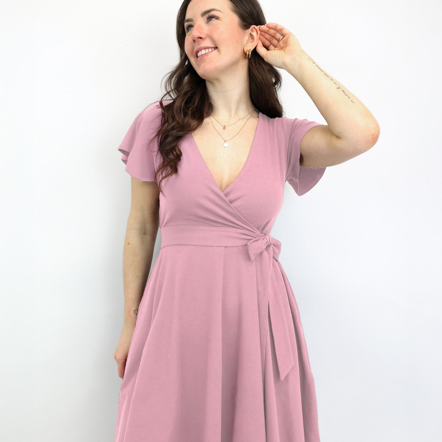 Classic Wickelkleid Carina - Rosa