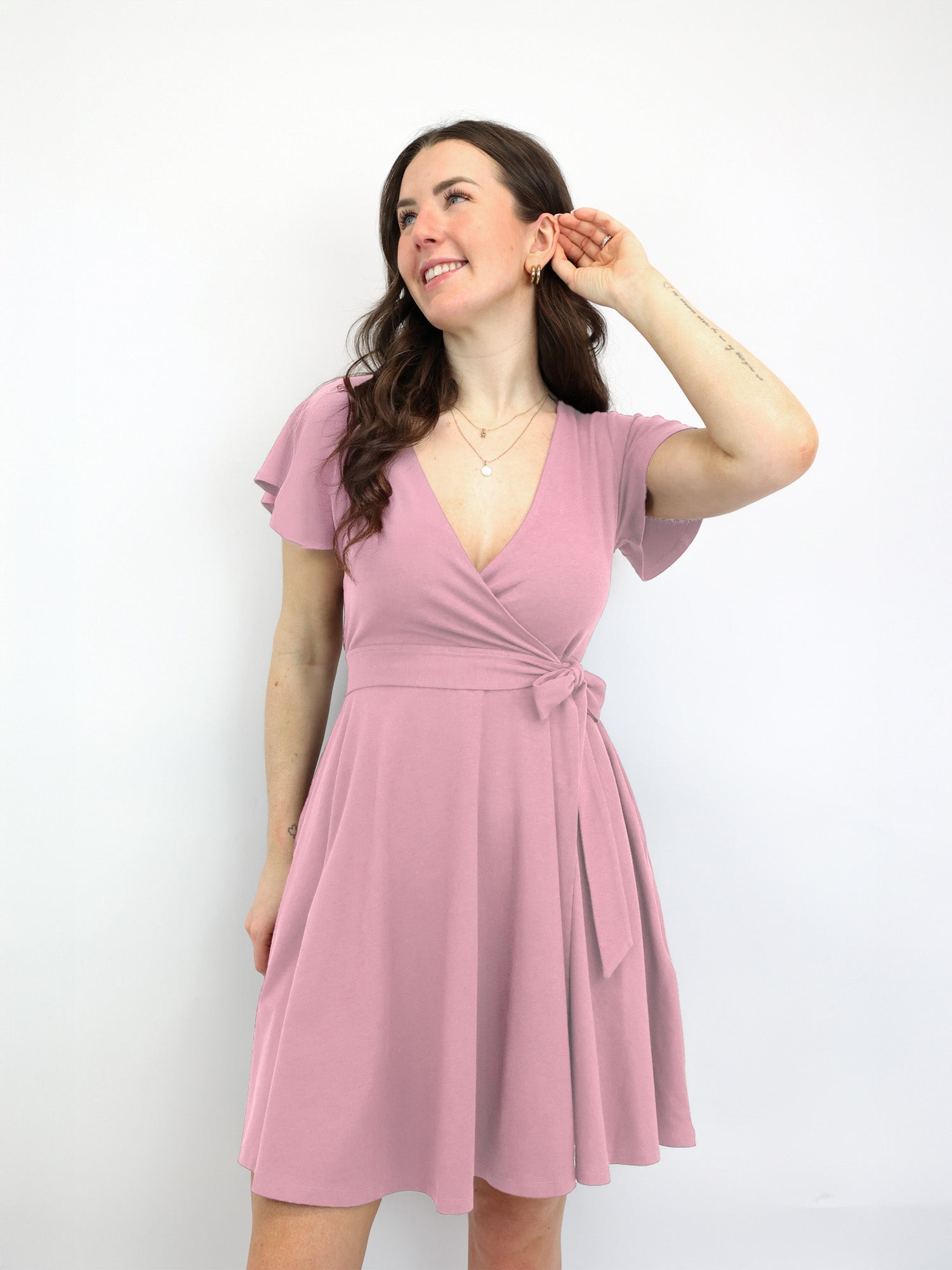 Classic Wickelkleid Carina - Rosa