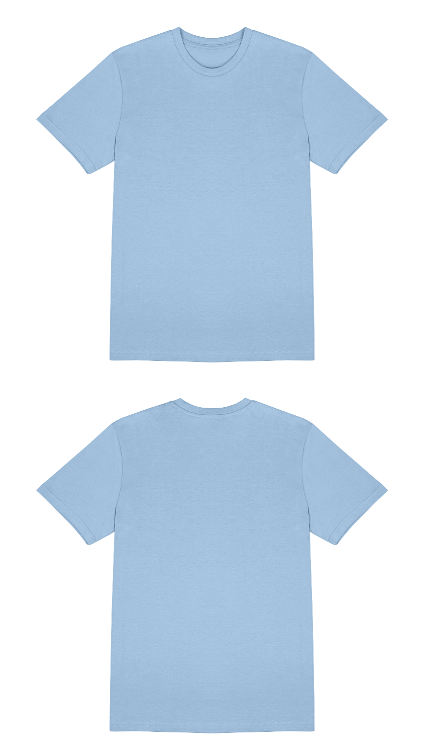 Basic (Build your own) T-Shirt Kräftige Farben – Blue soul