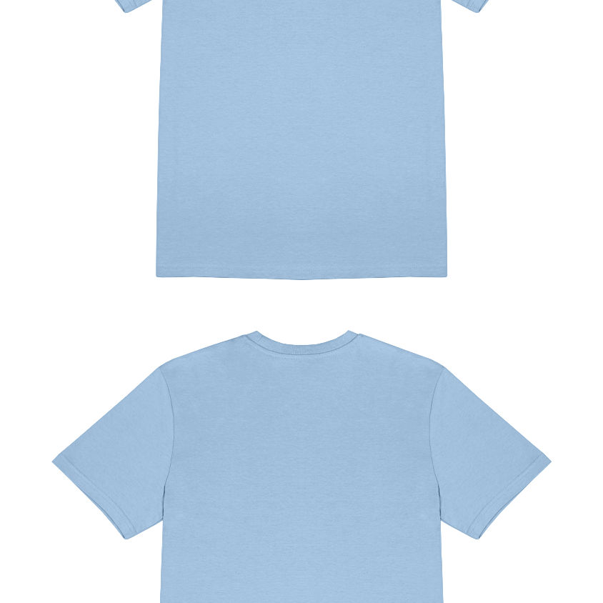 Basic (Build your own) T-Shirt Kräftige Farben – Blue soul