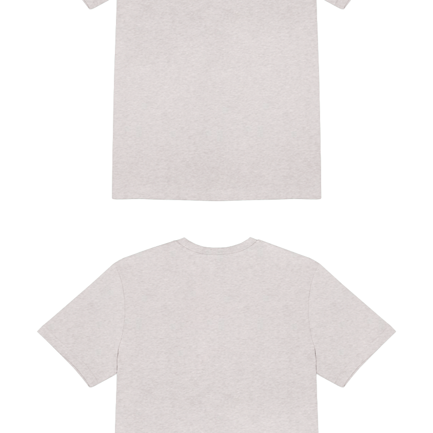 Basic (Build your own) T-Shirt Klassische Farben – Cool heather grey