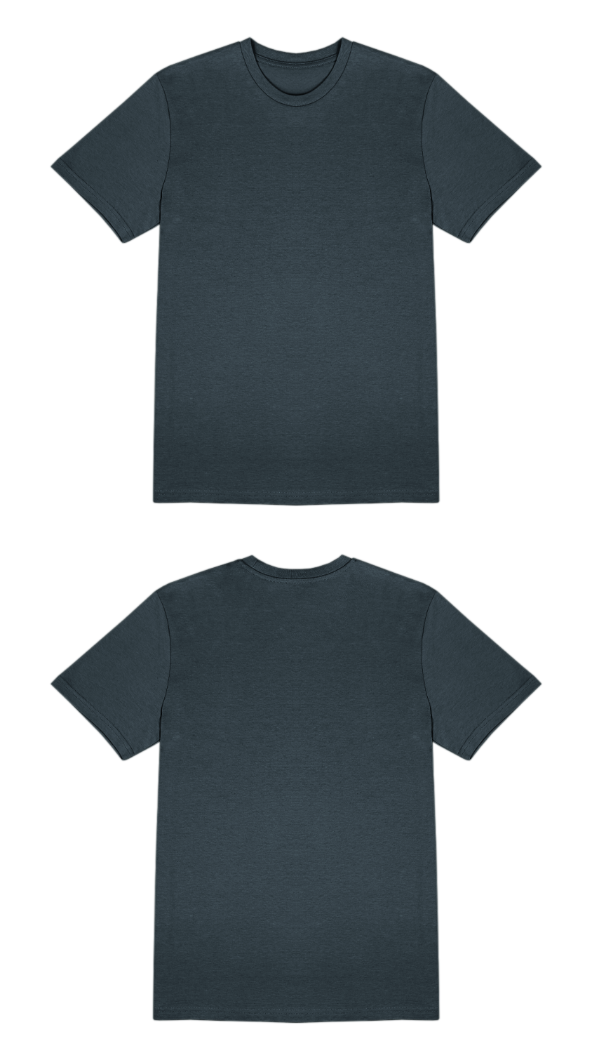 Basic (Build your own) T-Shirt Klassische Farben – Ink grey