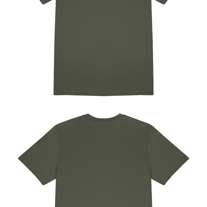 Basic (Build your own) T-Shirt Kräftige Farben – Khaki