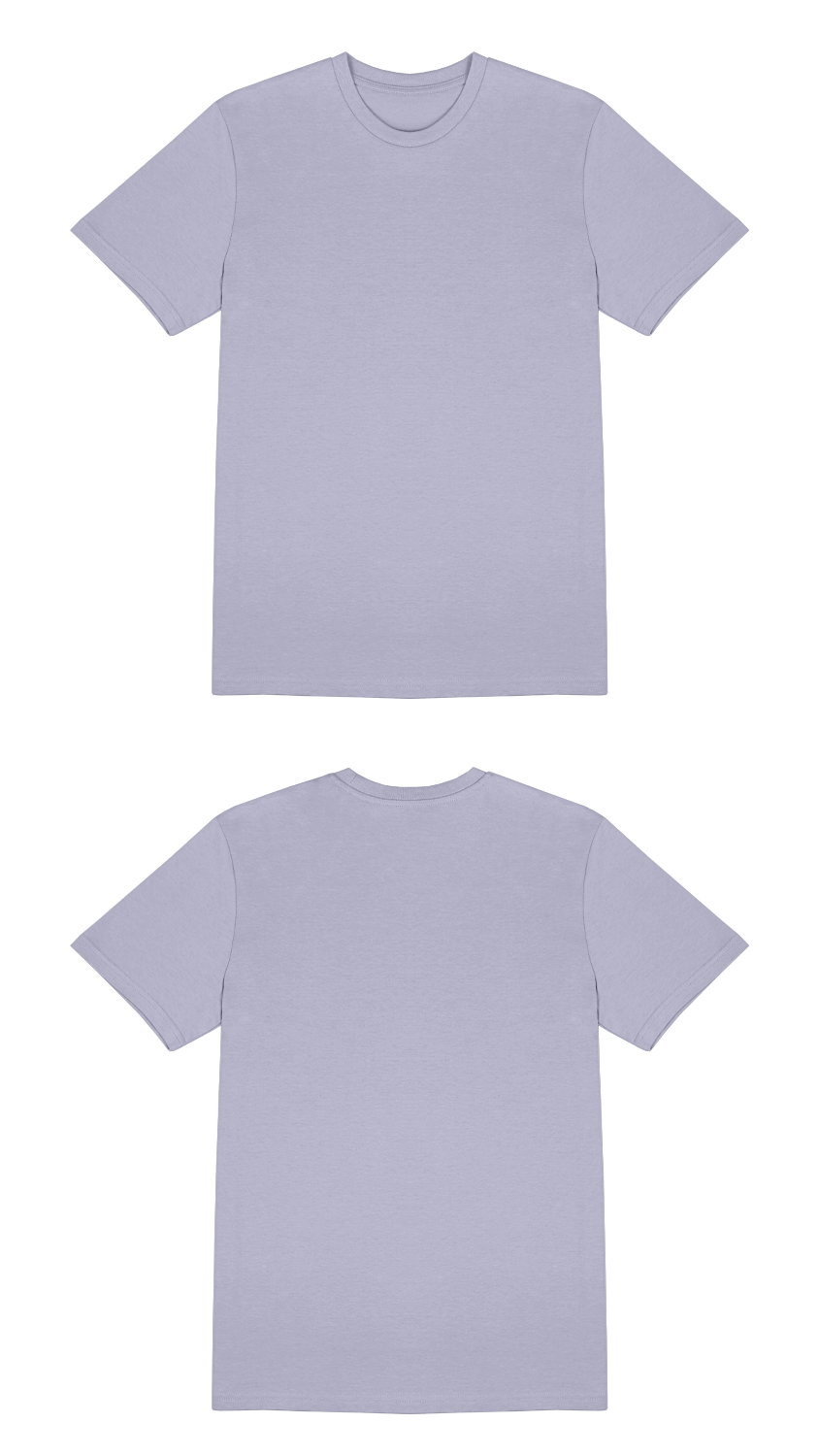 Basic (Build your own) T-Shirt Kräftige Farben – Lavender